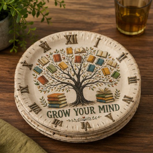 Grow Your Mind Book Reading Teacher Gift Pappteller