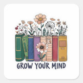 Grow Your Mind Sticker (Vorderseite)