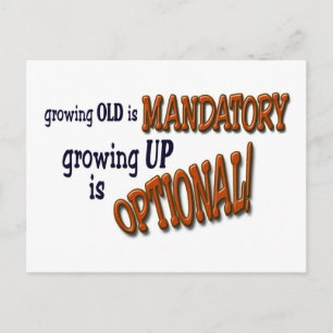 Growin Alt! Postkarte