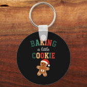 Growing A Little Cookie Maternity Xmas Funny Baby Schlüsselanhänger (Vorderseite)