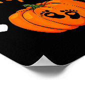 Growing A-little Pumpkin Halloween Pregnancy Annou Poster (Ecke)