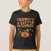 Growing A Little Pumpkin Halloween Pregnancy Annou T-Shirt (Vorderseite)