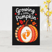 Growing A Little Pumpkin Maternity Pregnancy Thank Karte (Gelbe Blume)
