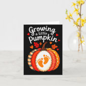 Growing A Little Pumpkin Maternity Pregnancy Thank Karte (Gelbe Blume)