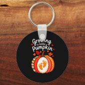 Growing A Little Pumpkin Maternity Pregnancy Thank Schlüsselanhänger (Vorderseite)