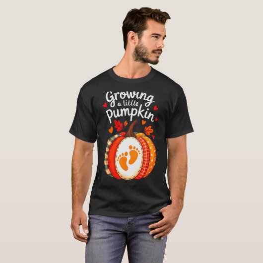 Growing A Little Pumpkin Maternity Pregnancy Thank T-Shirt (Vorne ganz)