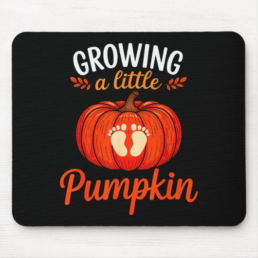 Growing A Little Pumpkin Pregnancy Thanksgiving Ma Mousepad (Vorne)