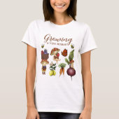 Growing a Tiny Human Baby Shower Mom-to-Be T-Shirt (Vorderseite)