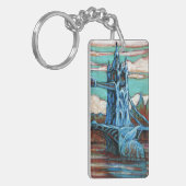 Growing Bridge in einem fantasievollen London Schlüsselanhänger (Vorderseite links)