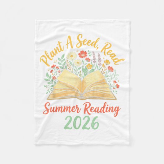 Growing Minds Sommerlektüre 2026 Pflanze einen Sam Fleecedecke (Vorderseite)