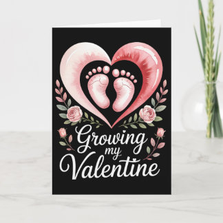 Growing My Valentine By Feet Heart Art Karte