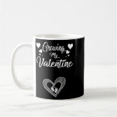 Growing My Valentine Pregnancy New Mom Valentines Kaffeetasse (Links)