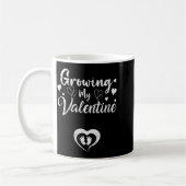 Growing My Valentine Pregnancy New Mom Valentines  Kaffeetasse (Links)