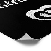 Growing My Valentine Pregnancy New Mom Valentines  Poster (Ecke)