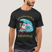 Growing Older But Not Up Surfing Santa  T-Shirt (Vorderseite)