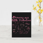 Growing Our Little Valentine Pregnancy Announcemen Karte (Gelbe Blume)