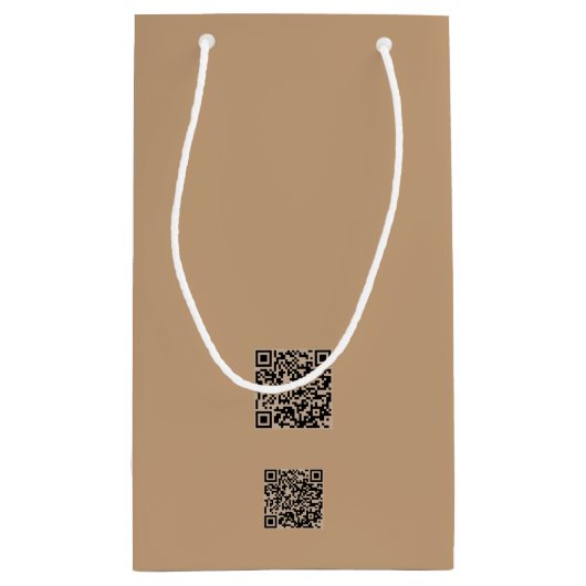 Growing Seeds Rustikale Papiertaschen - Rett der B Kleine Geschenktüte (Rückseite)