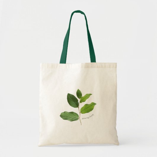 Growing Slowly Botanical Leaf Tragetasche (Vorne)