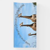 Growing Tall Safari Welcome Banner (Vertikal)