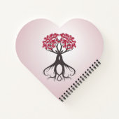 Growing Together with Liebe Heart Shaping Notebook Notizblock (Rückseite)