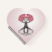 Growing Together with Liebe Heart Shaping Notebook Notizblock (Vorderseite)