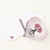 Growing Together with Liebe Heart Shaping Notebook Notizblock (Innenseite)