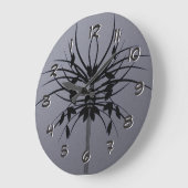 Growing - Turn Back the Time Backwards Clock Große Wanduhr (Winkel)