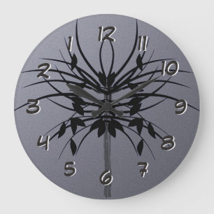 Growing - Turn Back the Time Backwards Clock Große Wanduhr