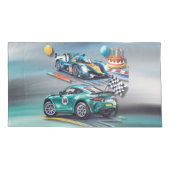 Growing Up To Fast Boy Birthday Party  Kissenbezug (Rückseite-Links)