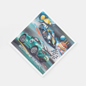 Growing Up To Fast Boy Birthday Party Serviette (Ecke)