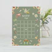 Growing with Love Baby Shower Bingo Game Hinweiskarte (Stehend Vorderseite)