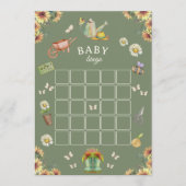 Growing with Love Baby Shower Bingo Game Hinweiskarte (Vorderseite)
