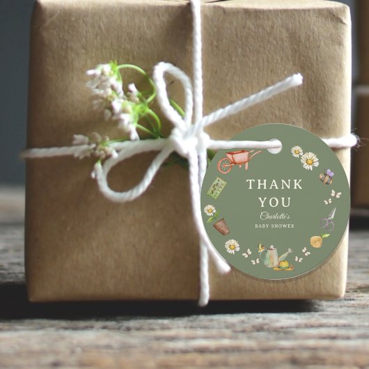 Growing with Love Round Thank You Round Geschenkanhänger