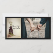 Growler, Hops, Daisies Brewery Wedding Vielen Dank Dankeskarte (Vorderseite)