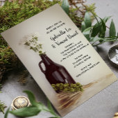 Growler, Hops und Daisies Brewery Wedding Einladung