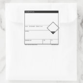 Growler & Keg wiederverwendbare Eigenmarken Quadratischer Aufkleber (Tasche)