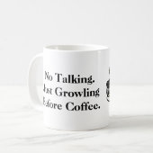 Growling BullDog Kaffee Tasse (Vorderseite Links)