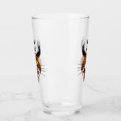 Growling Caracal Bad Cat Glas (Links)