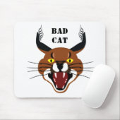 Growling Caracal Bad Cat Mousepad (Mit Mouse)