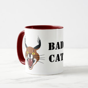 Growling Caracal Bad Cat Tasse