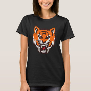 Growling Mouth Open Bengalisch Tiger 2022 T-Shirt