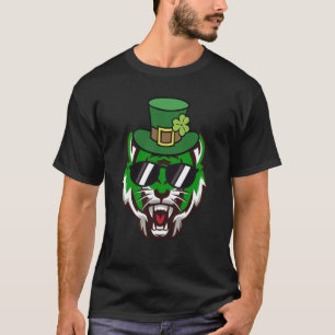 Growling Mund offen Bengalisch Tiger Sonnenbrille  T-Shirt