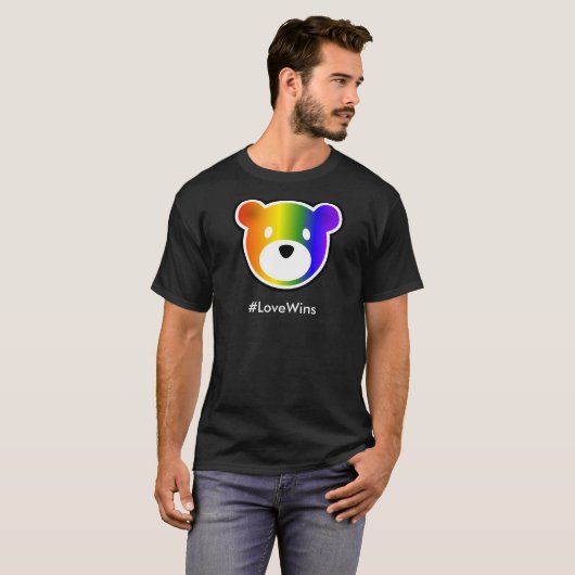 GROWLr #LoveWins dunkel T-Shirt (Vorne ganz)