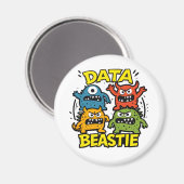 Growly Data Beastie Magnet (Vorderseite/Rückseite)