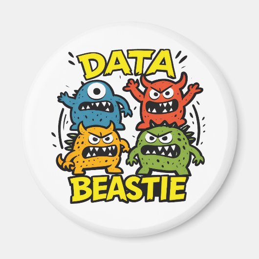 Growly Data Beastie Magnet (Vorne)