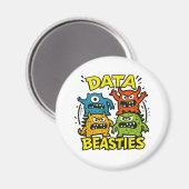Growly Data Beasties Magnet (Vorderseite/Rückseite)
