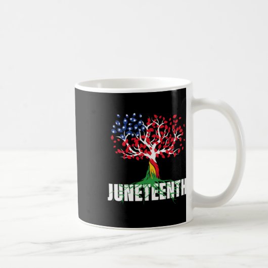 Grown African Root Tree Juneteenth Black Freedom Kaffeetasse (Rechts)