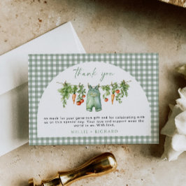 Grown Baby Dankeschön-Kartensatz Green Veg Dankeskarte