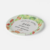 Grown Baby , Farmer's Market Baby Shower Pappteller (Schrägansicht)