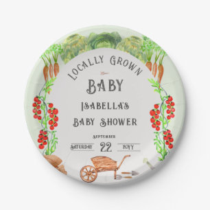 Grown Baby , Farmer's Market Baby Shower Pappteller